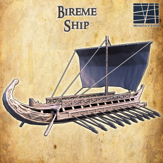 Bireme Ship Unpainted