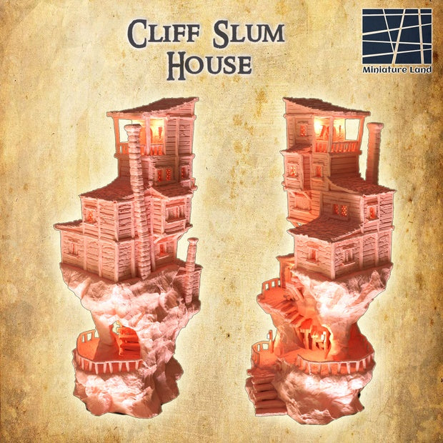 Cliff Slum House Unpainted