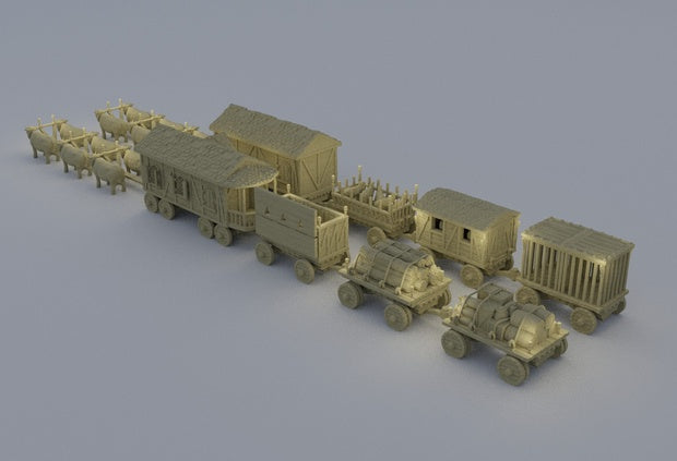 Convoy of Settlers Unpainted