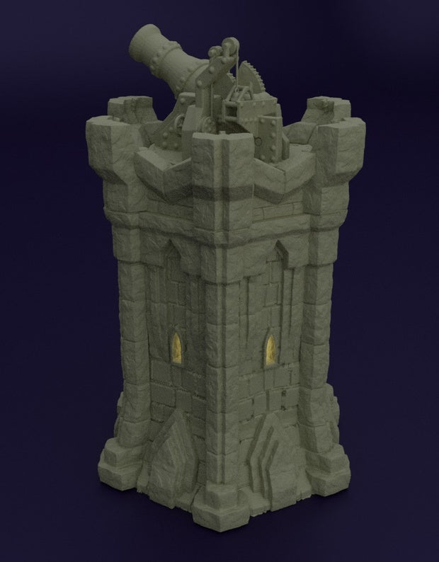 Dwarf Bombard Tower Unpainted