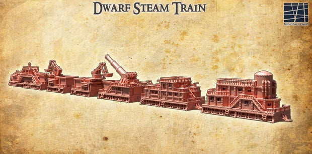 Dwarf Steam Train Unpainted