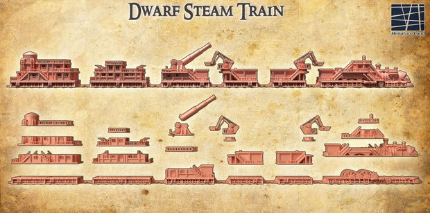 Dwarf Steam Train Unpainted