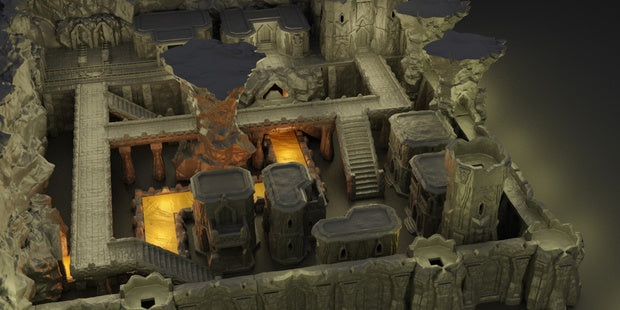 Dwarf Underground Settlement Unpainted
