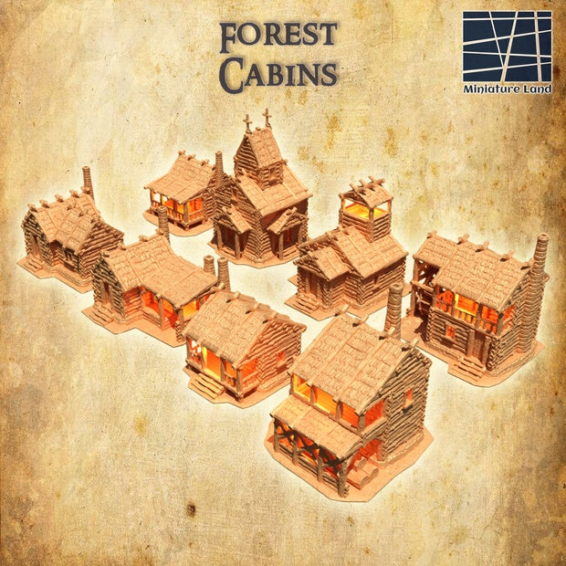 Forest Cabins Unpainted
