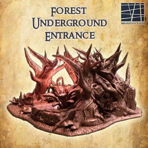 Forest Underground Entrance Unpainted