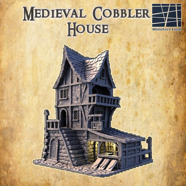 Medieval Cobbler House Unpainted