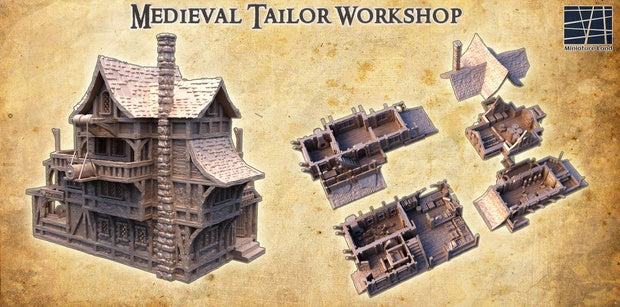 Medieval Tailor Workshop Unpainted