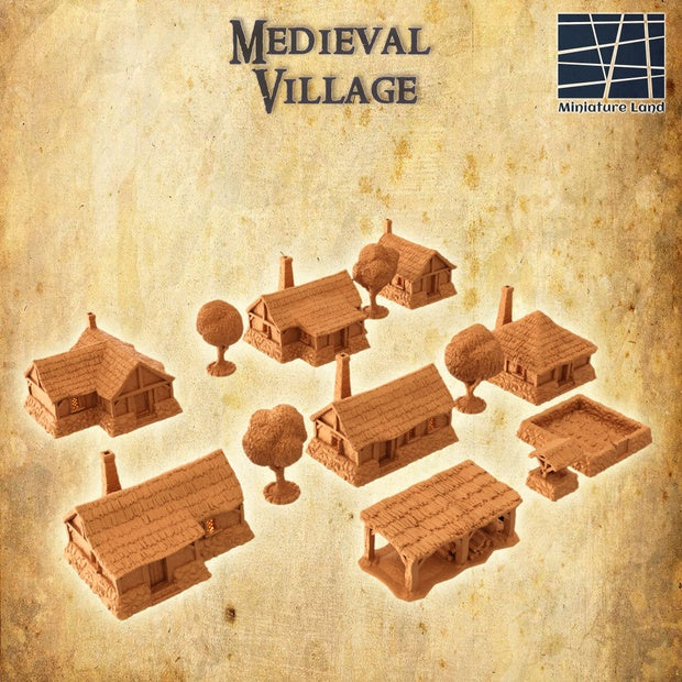Medieval Village Unpainted