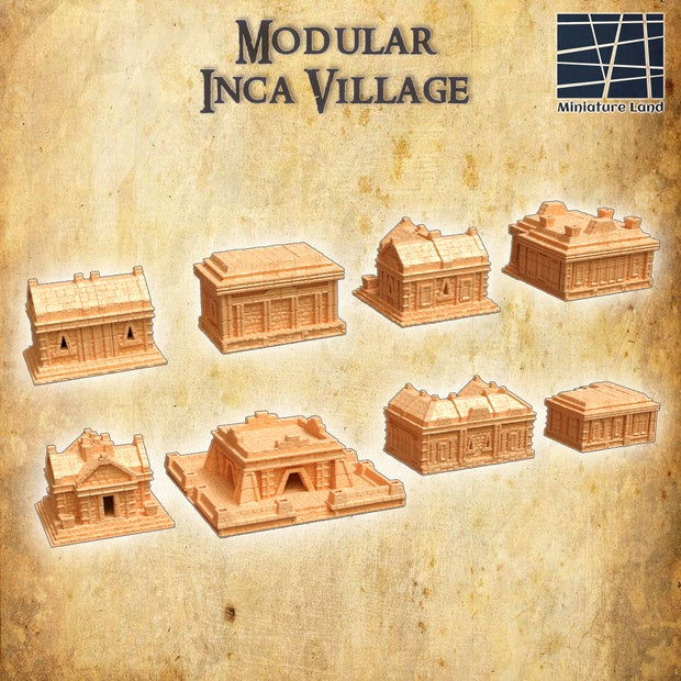 Modular Inca Village Unpainted