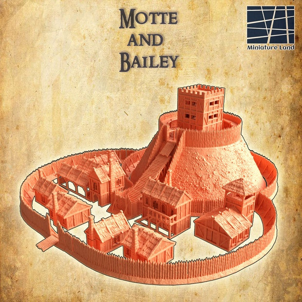 Motte and bailey Unpainted