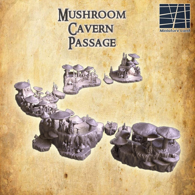Mushroom Cavern Passage Unpainted