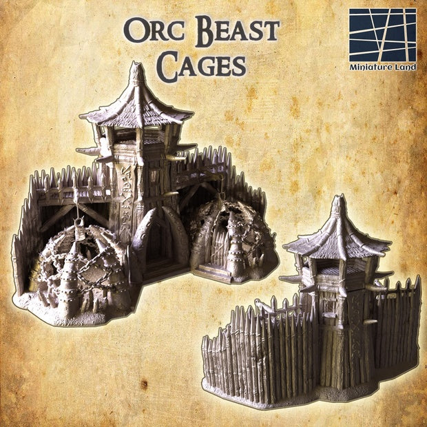 Orc Beast Cages Unpainted