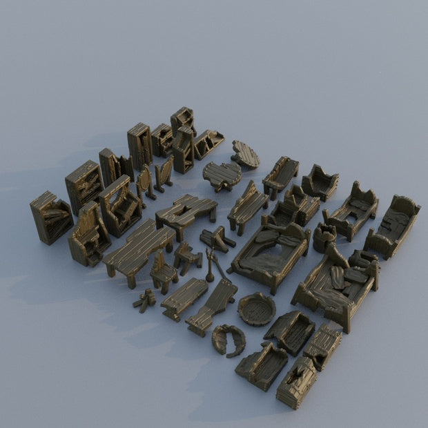 Ruined Furniture Pack Unpainted