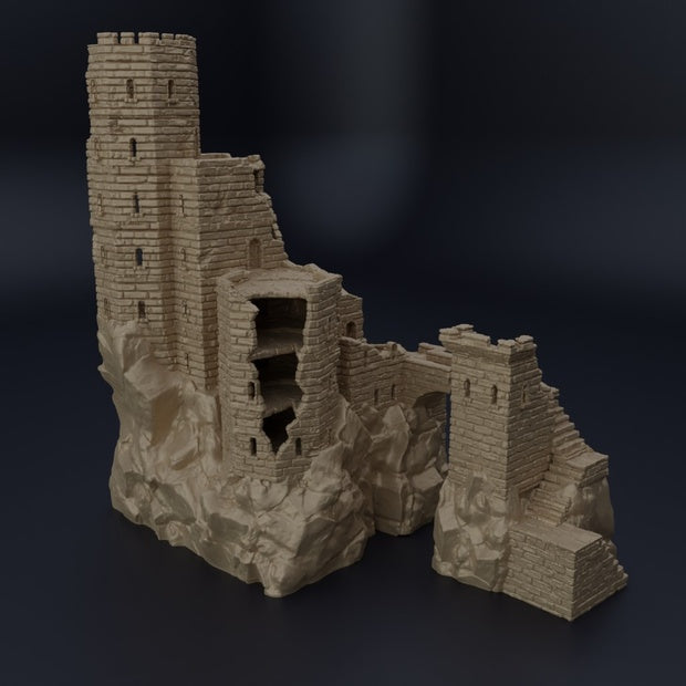 Ruined Old Castle Unpainted