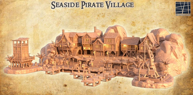 Seaside Pirate Village Unpainted