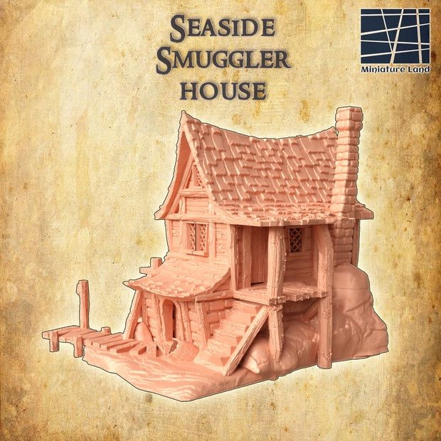 Seaside Smuggler House Unpainted