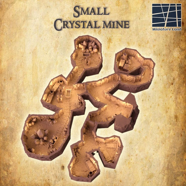 Small Crystal Mine Unpainted