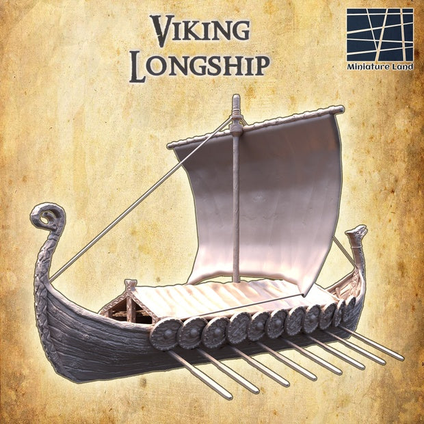 Viking Longship Unpainted
