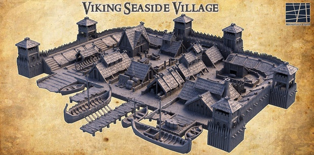 Viking Seaside Village Unpainted