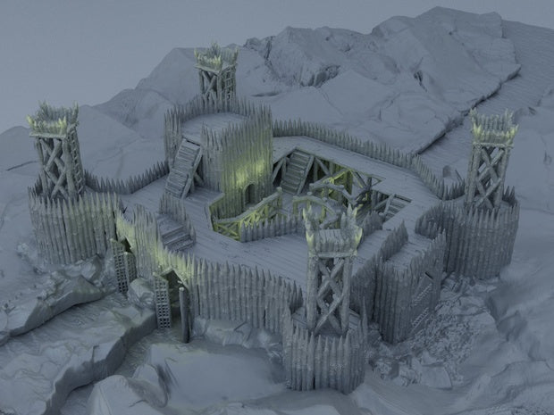 fortified river camp Unpainted