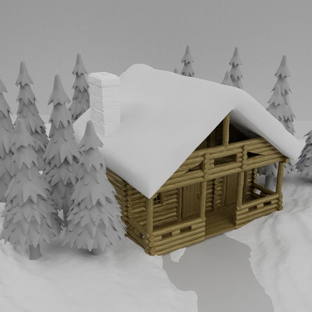 winter cabin Unpainted