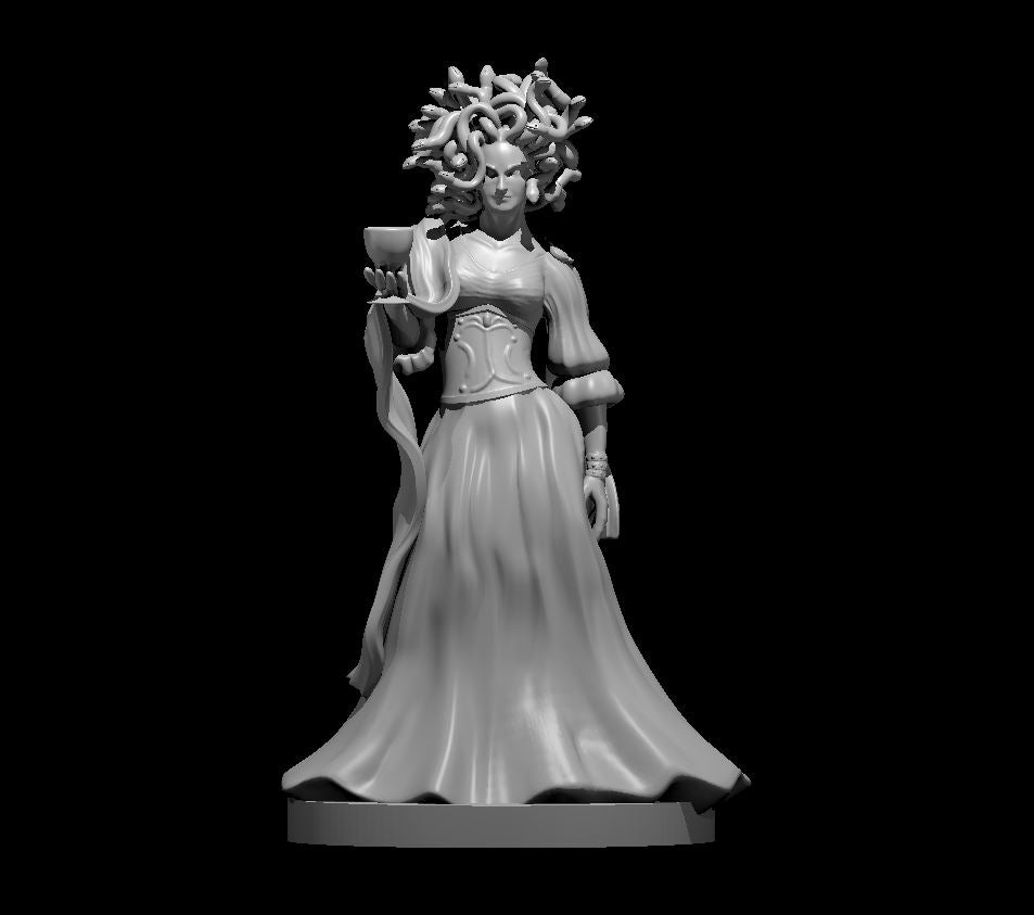 Medusa miniature model for D&D - Dungeons and Dragons, Pathfinder and Tabletop RPGs