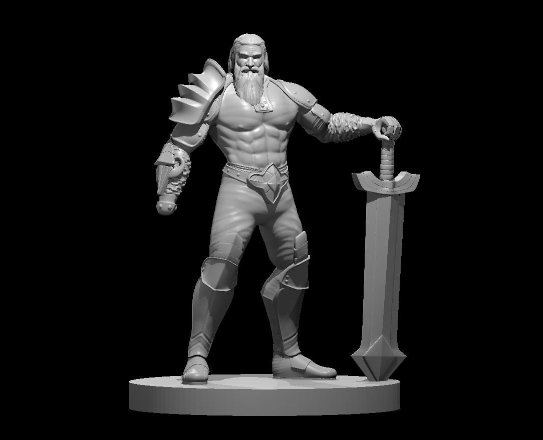 Tyr miniature model for D&D - Dungeons and Dragons, Pathfinder and Tabletop RPGs