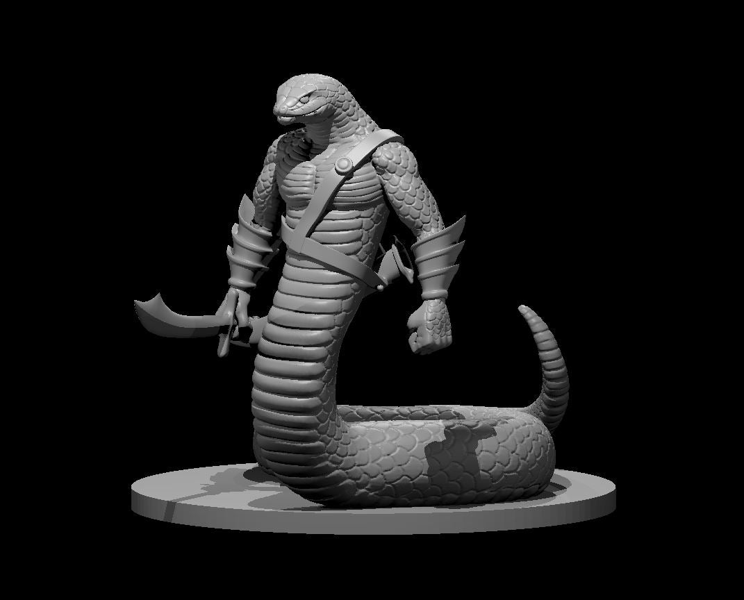 Yuan-Ti Abomination miniature model for D&D - Dungeons and Dragons, Pathfinder and Tabletop RPGs