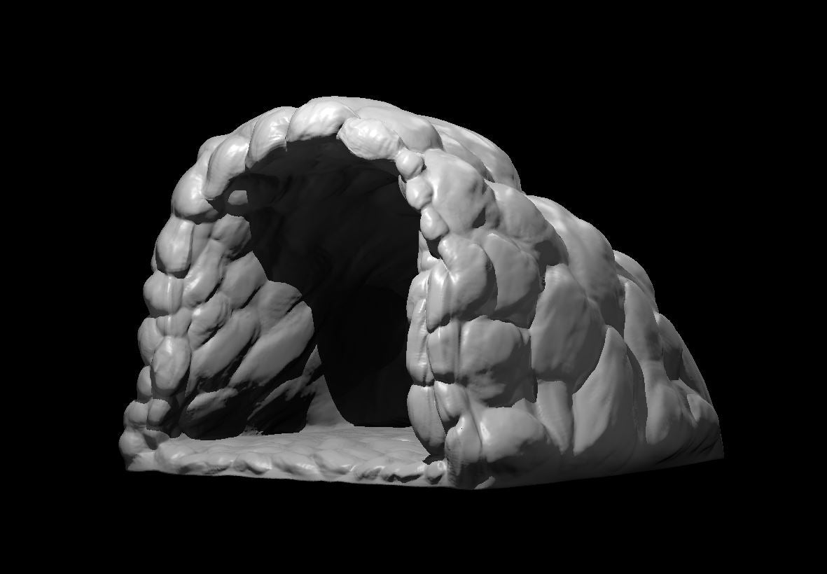 Cavern Entrance Mimic in Hiding miniature model for D&D - Dungeons and Dragons, Pathfinder and Tabletop RPGs