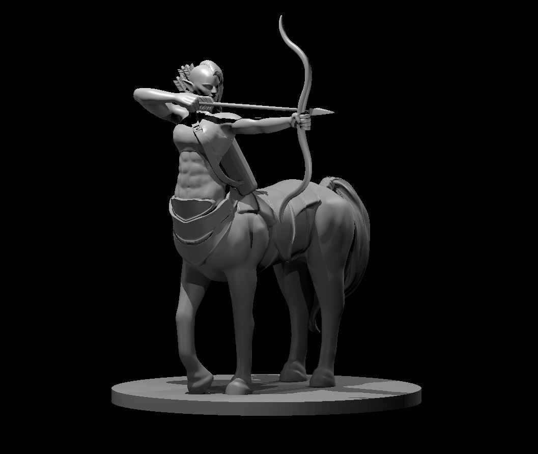 Centaur Female miniature model for D&D - Dungeons and Dragons, Pathfinder and Tabletop RPGs