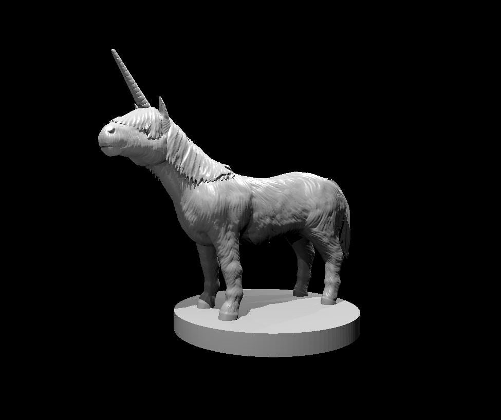 Pocket Unicorn miniature model for D&D - Dungeons and Dragons, Pathfinder and Tabletop RPGs