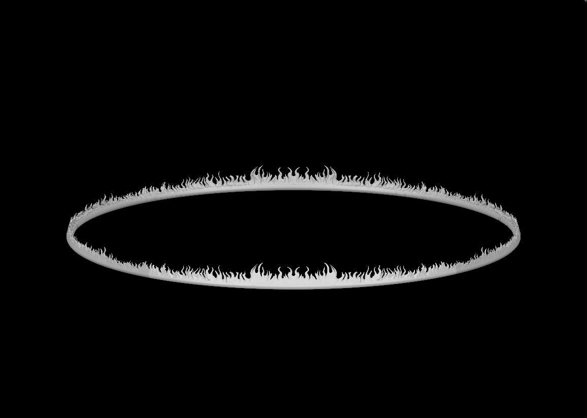 Fire Ball Radius Ring miniature model for D&D - Dungeons and Dragons, Pathfinder and Tabletop RPGs