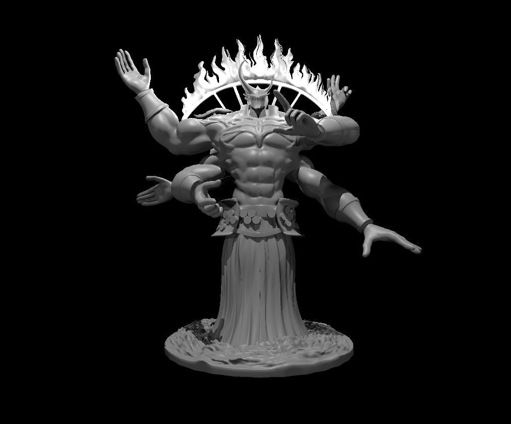 Elemental God miniature model for D&D - Dungeons and Dragons, Pathfinder and Tabletop RPGs