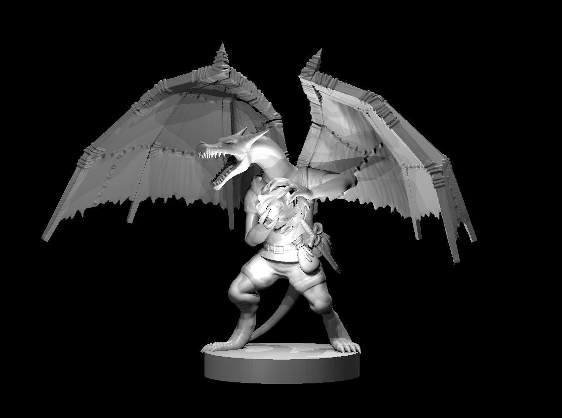 Kobold Sorcerer miniature model for D&D - Dungeons and Dragons, Pathfinder and Tabletop RPGs