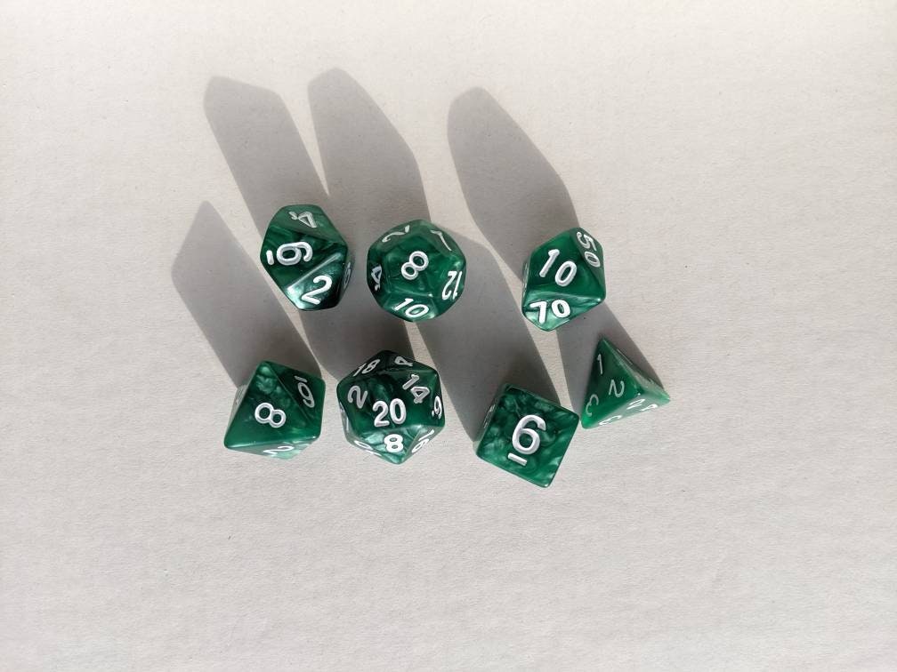 Forest Green Dice Set