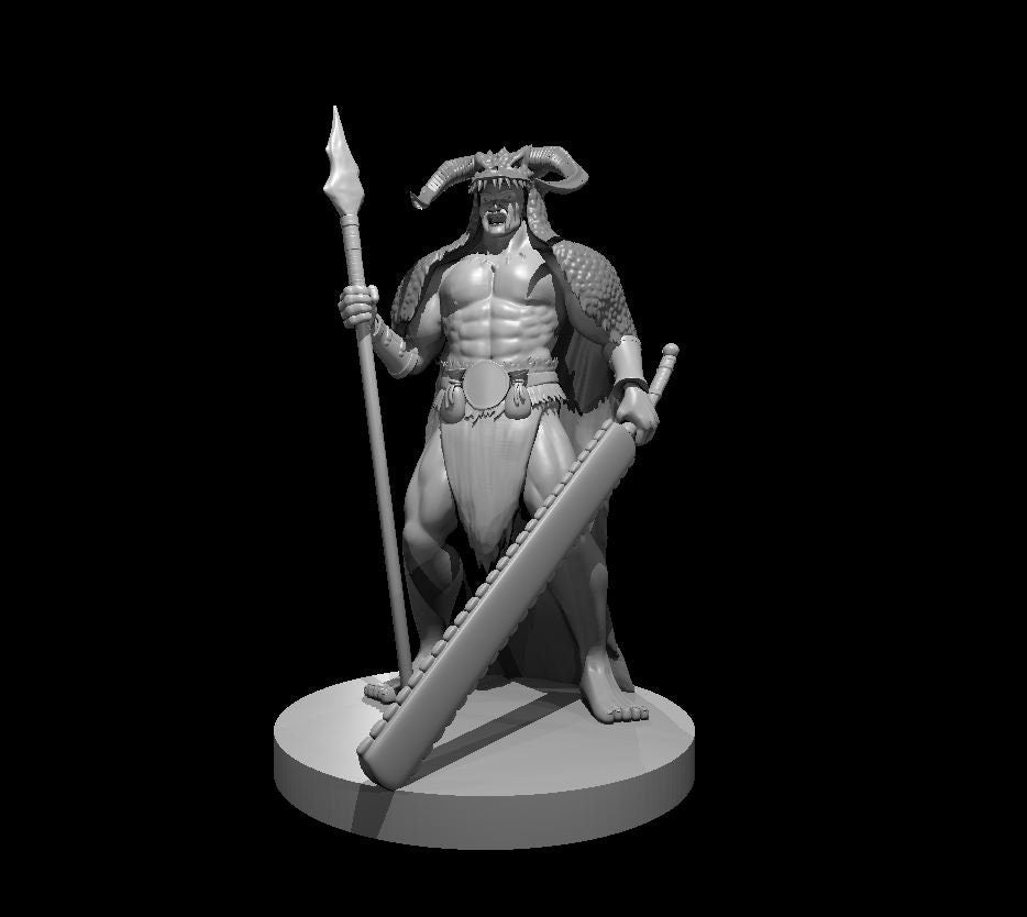 Human Barbarian Miniature
