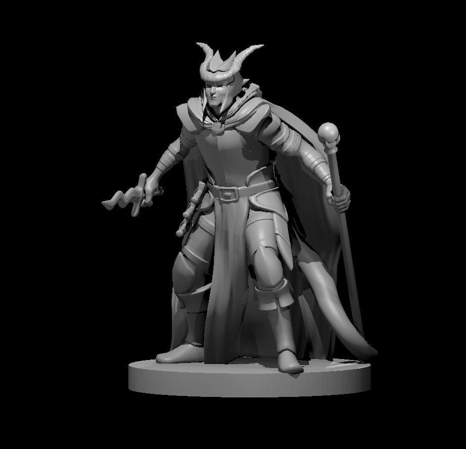 Tiefling Warlock Miniature