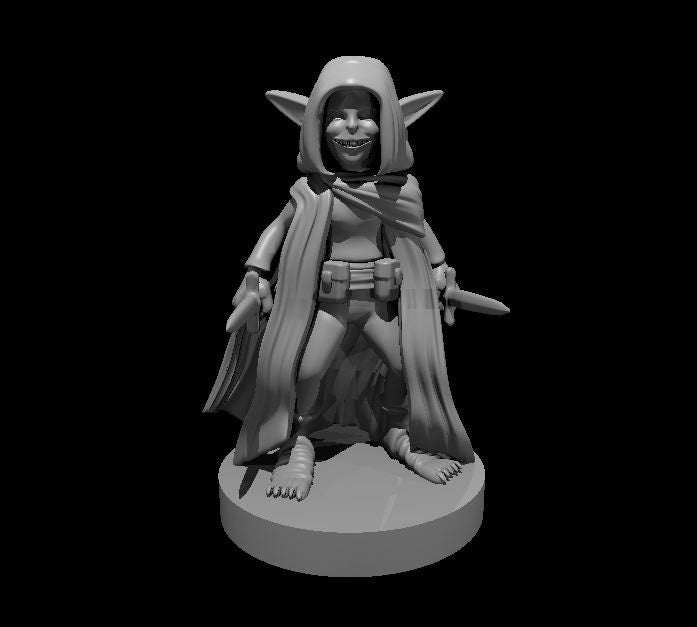 Goblin Rogue Miniature Female