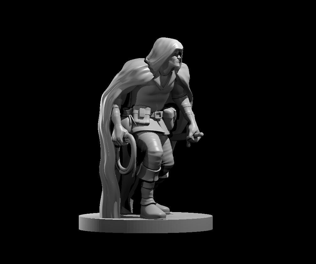 Rogue with Whip Miniature