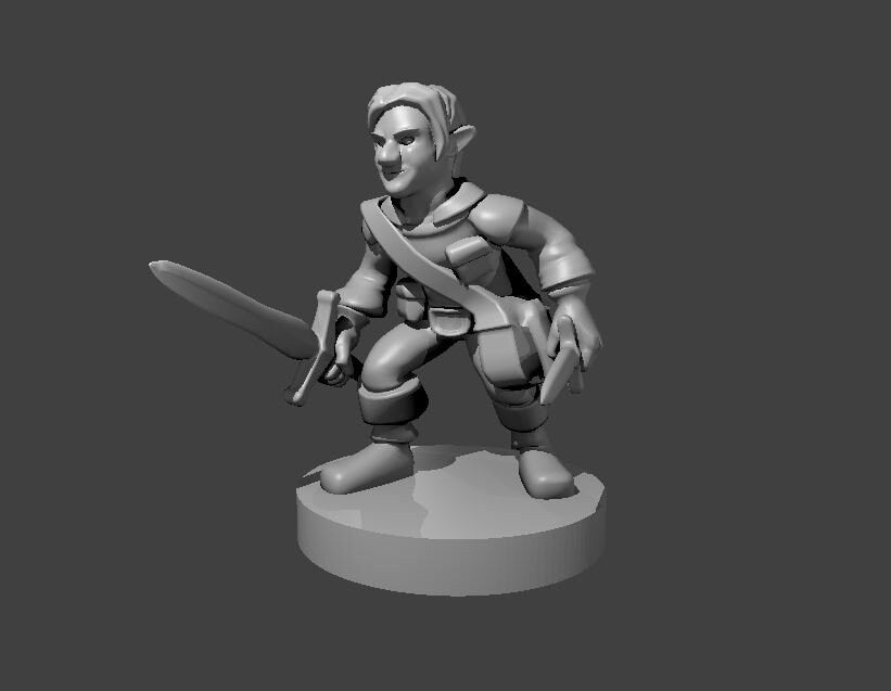 Gnome Rogue Miniature Female
