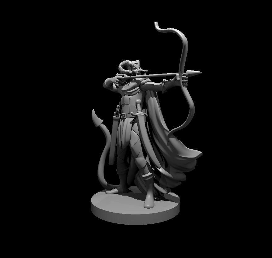 Tiefling Ranger Miniature