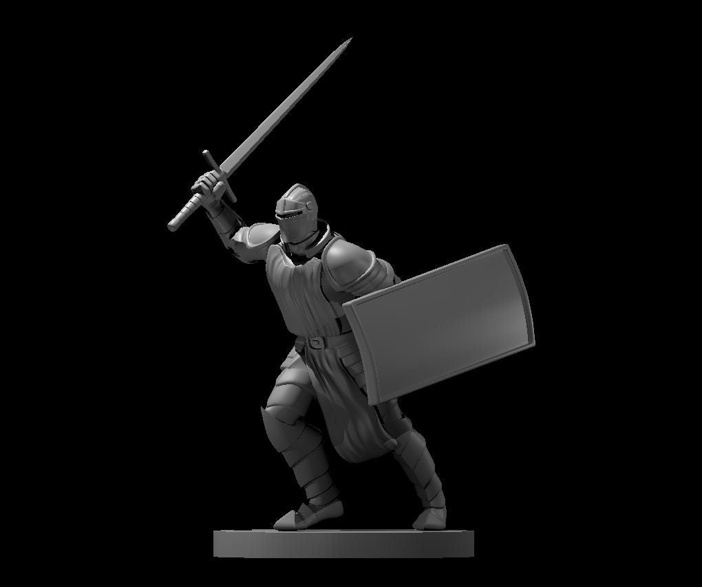 Paladin with Shield Miniature