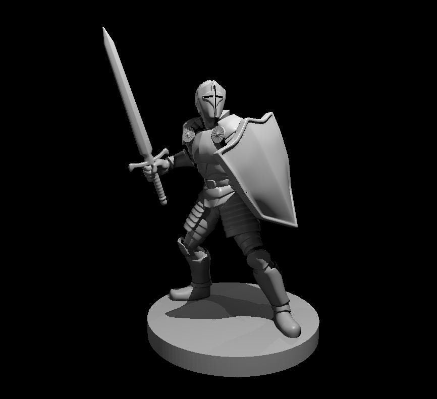 Shield Paladin Miniature