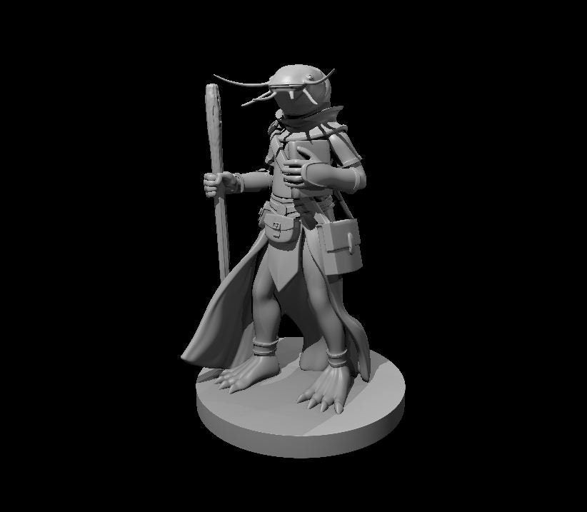 Fishfolk Cleric Miniature