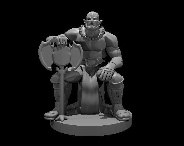 Goliath Chieftan Barbarian Miniature