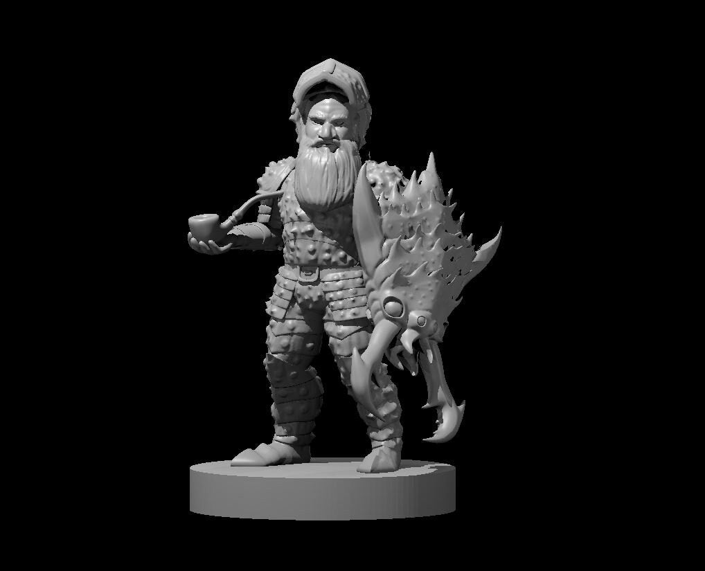 Gnome in Ankeg Armour Miniature