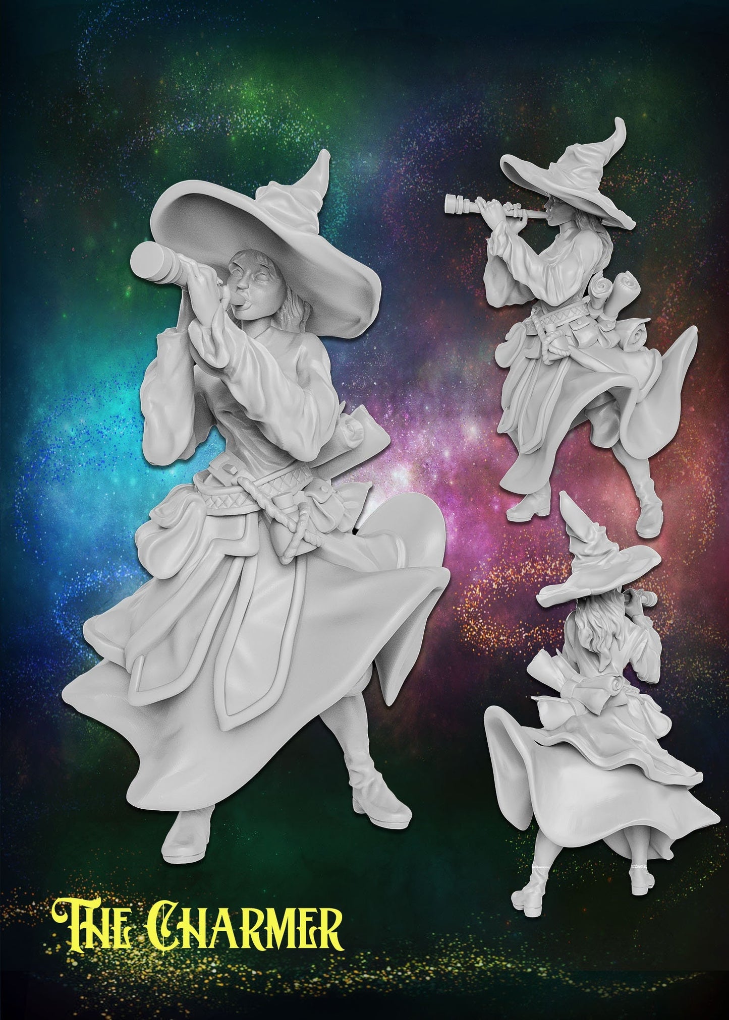 Wizard/ Bard with Flute