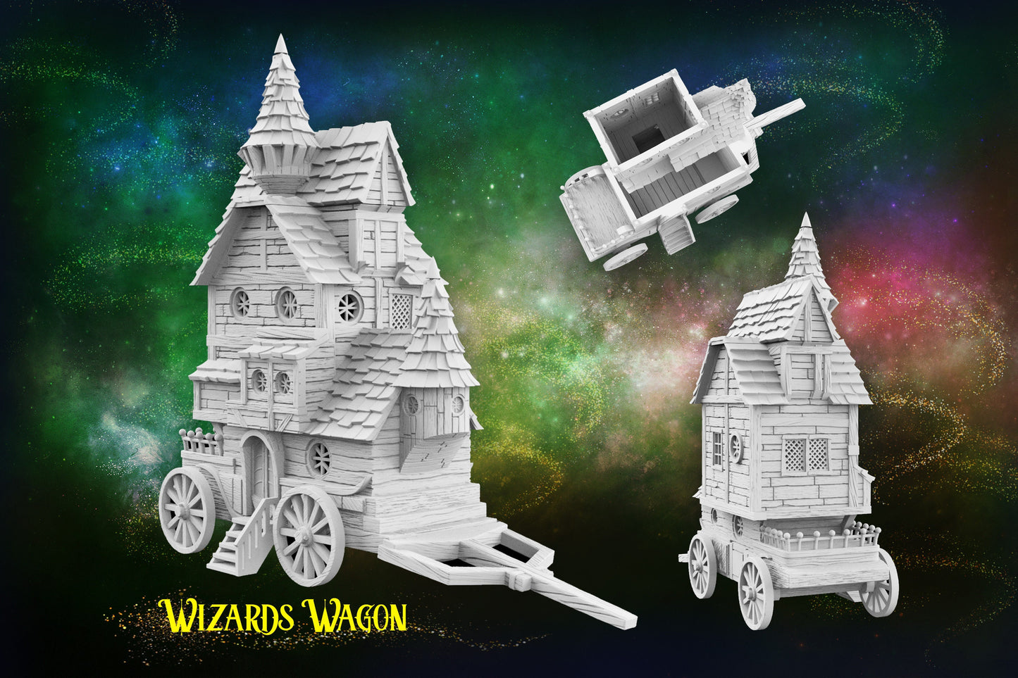 3D Printed Wizards Wagon with Playable interior