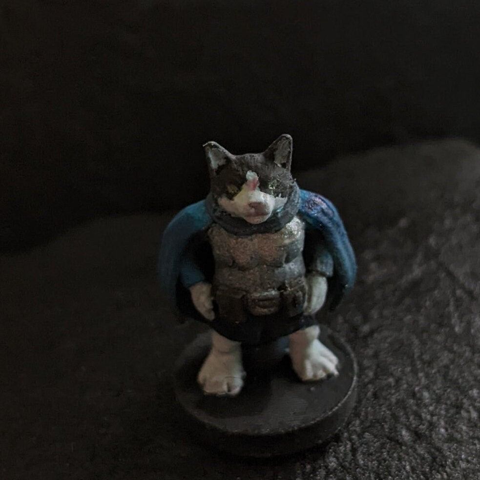 Kitten Adventurer Miniature