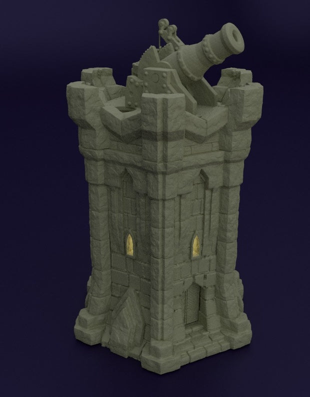 Dwarf Bombard Tower Unpainted